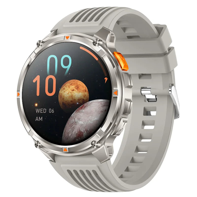 Smartwatch 1.7-inch 1100mAh Battery Outdoor Smart Watch Men Women LED Flashlight BT Call Sport Compass Health Monitor Waterproof Oasis Select SLGRS