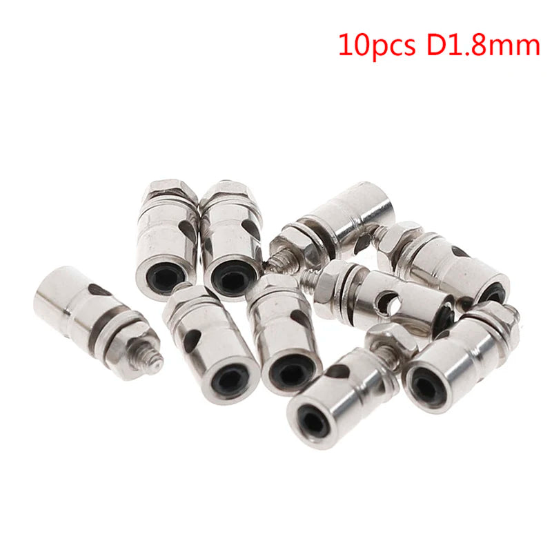 10Pcs RC Airplane Boat Pushrod Linkage Stopper Servo Connectors Adjustable Diameter Helicopter 2.1mm/1.8mm/1.5mm/1.1mm RC Boat Oasis Select 10pcs D1.8mm
