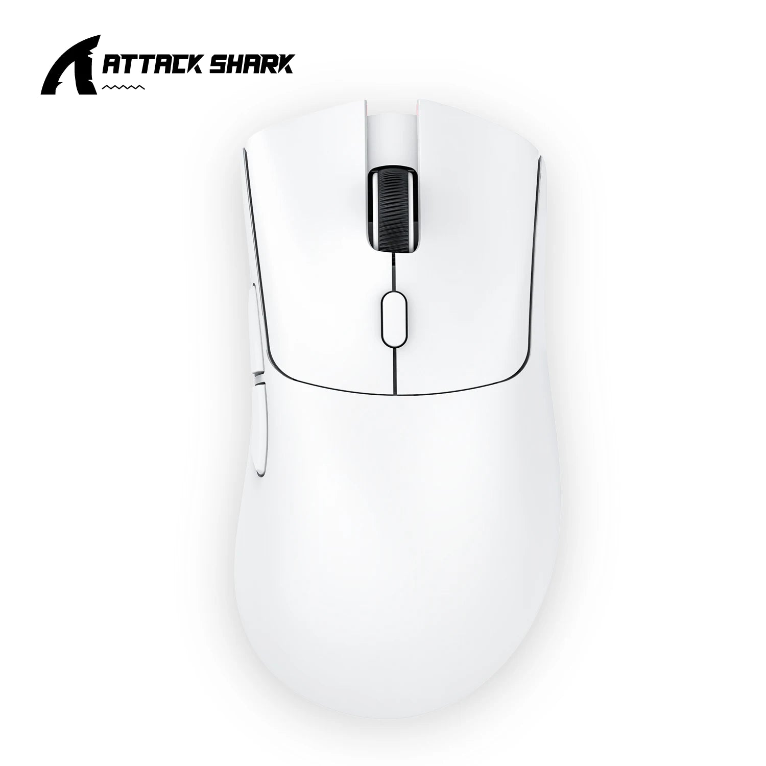 Attack Shark R1 Wireless Gaming Mouse Tri Mode 2.4G Bluetooth Wired 18K DPI 1000Hz PAW3311 Sensor 59g Lightweight Rechargeable Oasis Select R1 White