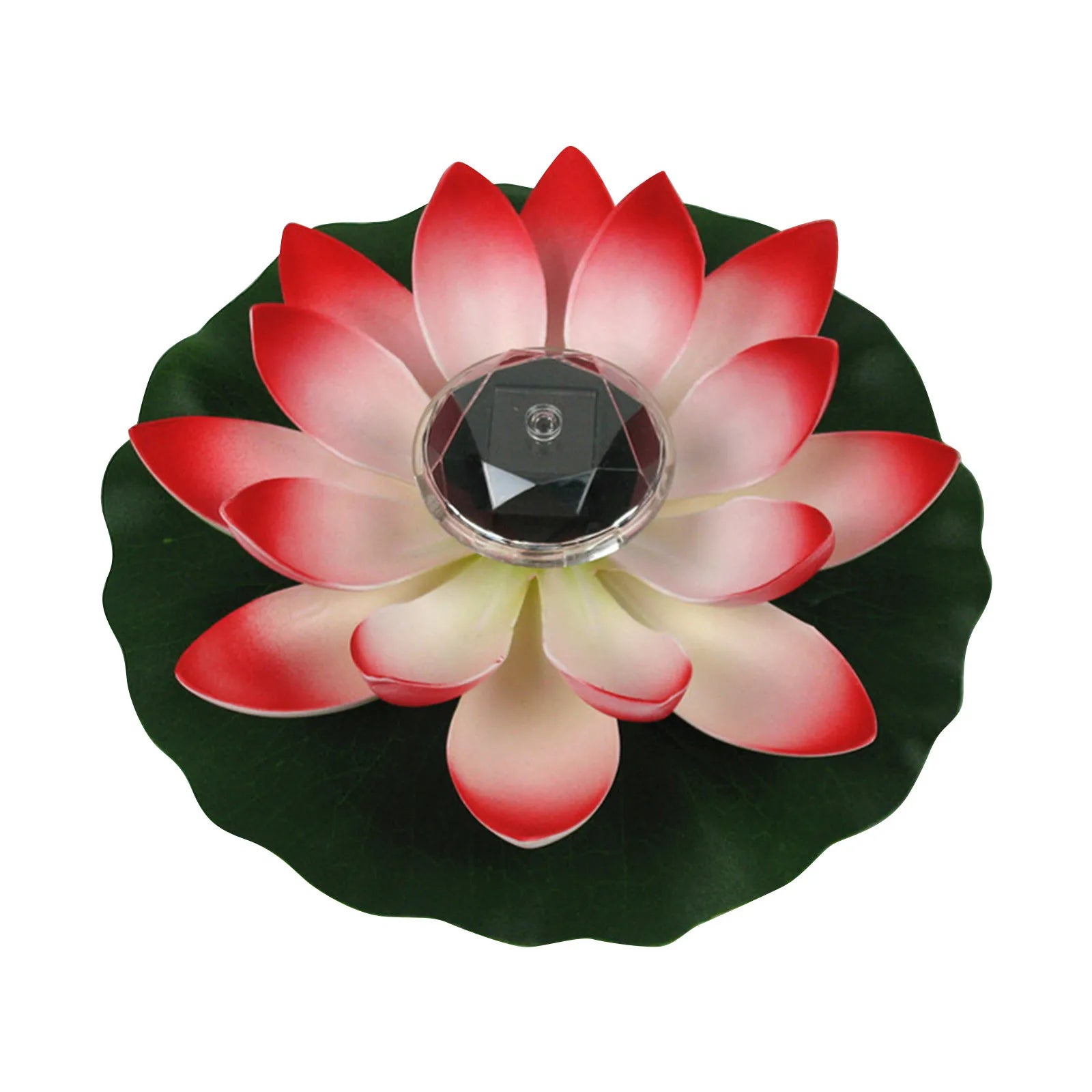 1pc Solar Floating Lotus Shape Water Surface Decor Fountain Decor Bird Bath Lotus Waterscape For Fish Tank Pool Pond Outdoor Gar Oasis Select Red