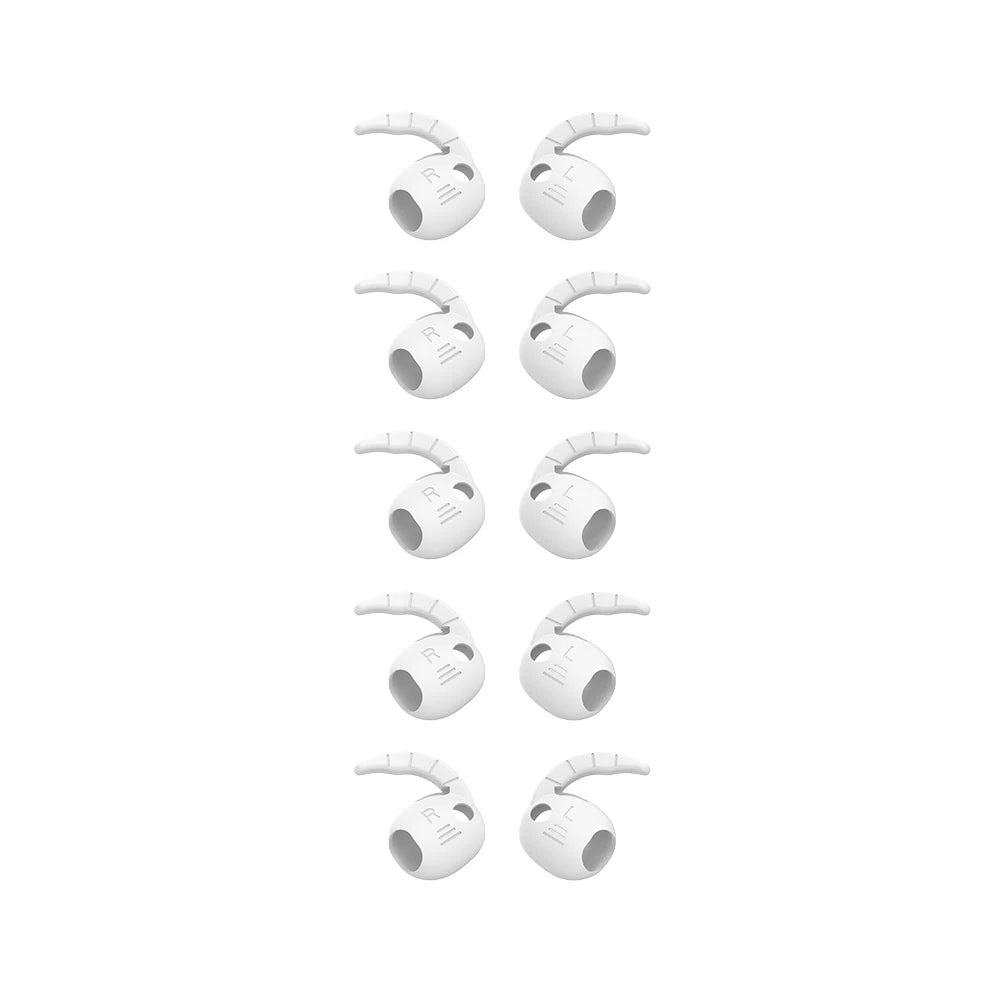 5 Pairs Silicone Eartips For Samsung Buds 4 For 4Pro Wireless Earbuds Case Cover Non-Slip Sport Earhooks Earphone Accessories Oasis Select White