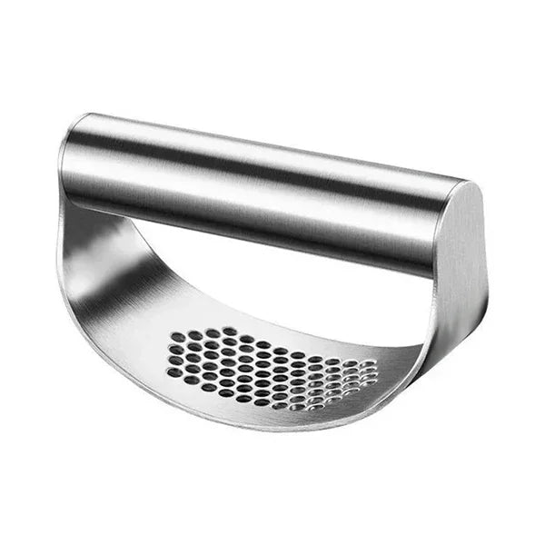 Upgraded Stainless Steel Garlic Press Squeezer Manual Garlic Ginger Rocker Crusher Garlic Cutting Mince Tools Kitchen Gadgets Oasis Select Sliver