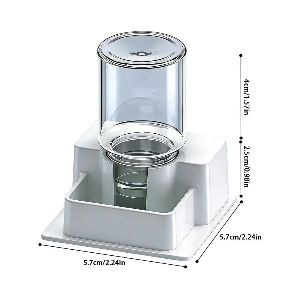 Automatic Reptile Feeder Automatic Detachable Reptile Bowl Tortoise Water Dish Gecko Drink Dispenser for Lizard Chameleon Snake Oasis Select White