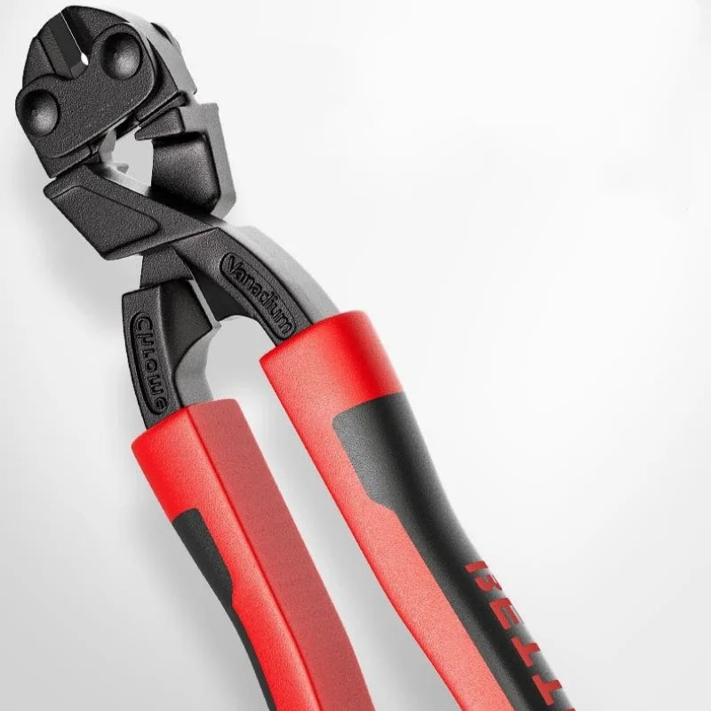 1Pcs Mini Bolt Cutter, Made of Chrome-Vanadium Alloy Steel Fast and Sharp Labor-Saving Operation Used To Cut Wire Bar Steel Oasis Select