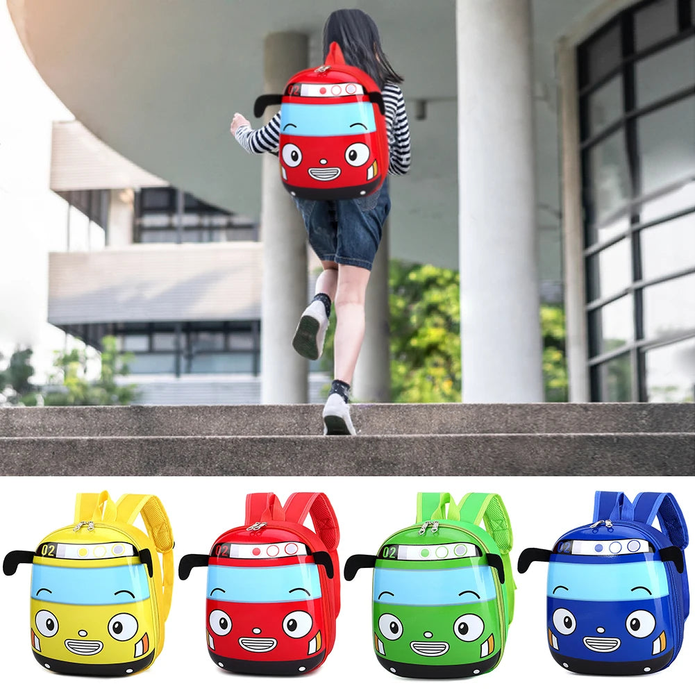 3D Cartoon Bus Kids Backpack – Toddler School Bag Boys & Girls Kids Backpack Oasis Select