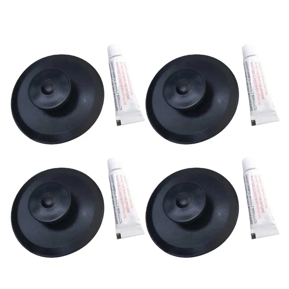 4pcs Inflatable Boat Pvc Round Edge Mount Patch Attachment for Rafts Dinghies Kayaks Gear Tie Down Hanging Accessory Mount Oasis Select 4pcs with glue