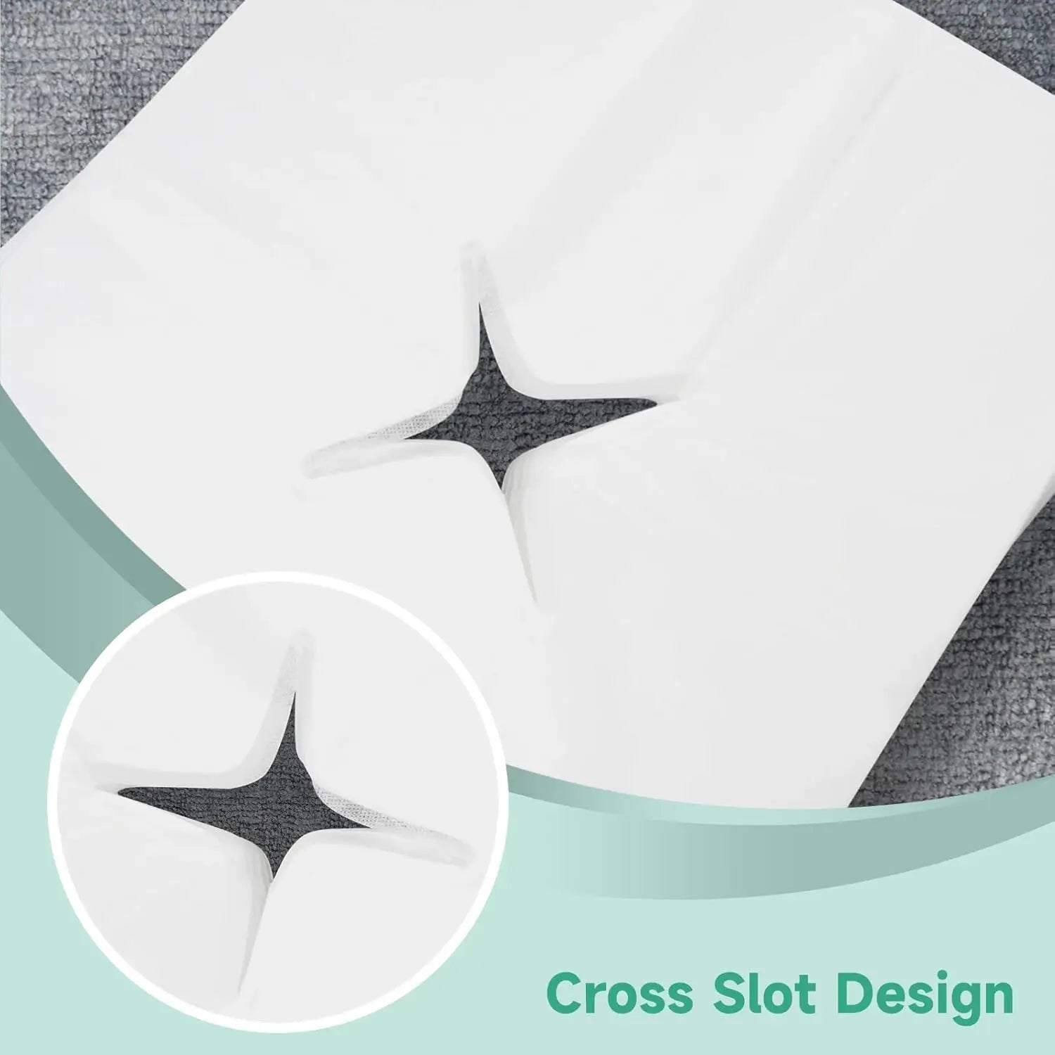 100/200 PCS Disposable Face Cradle Covers Face Cradle Covers Soft Massage Bed Sheet Spa Chairs Lash Beds Beauty Salons Oasis Select