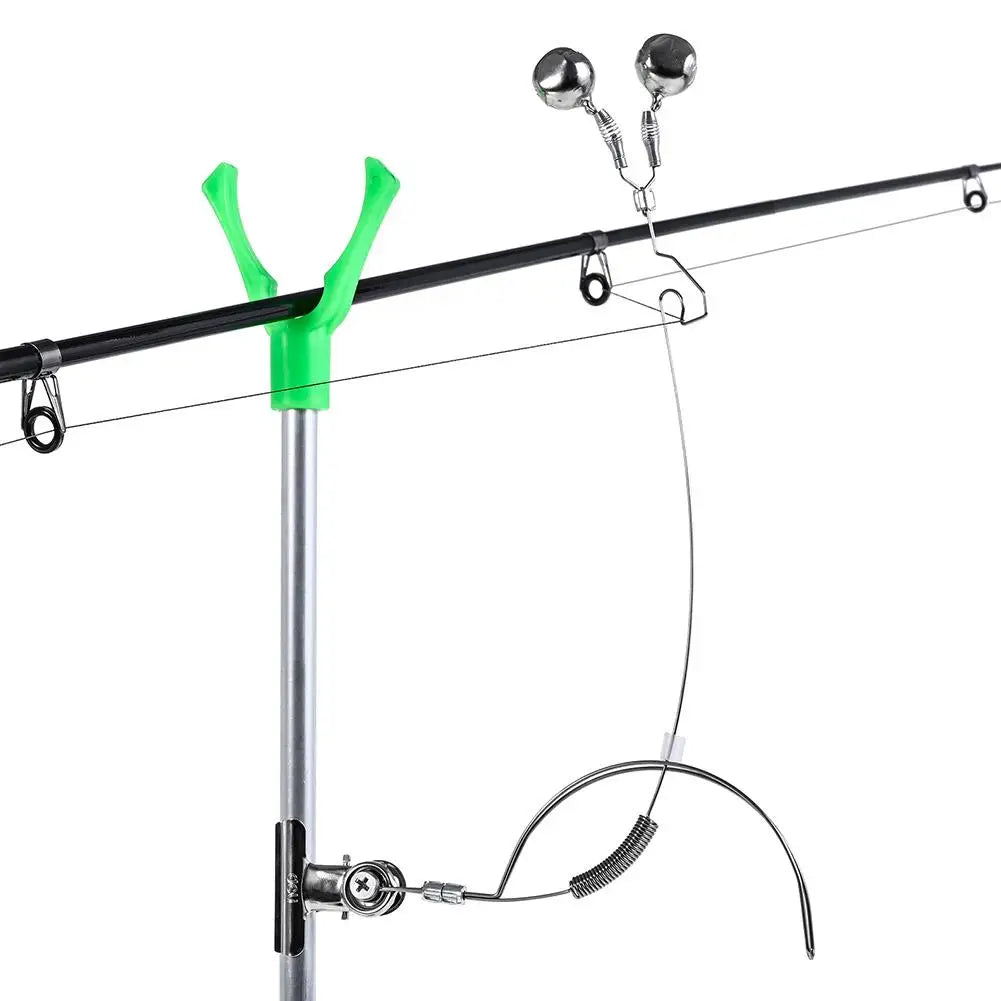 Fishing Rod Alarm Bell – Double Metal Bells & Spring Clip