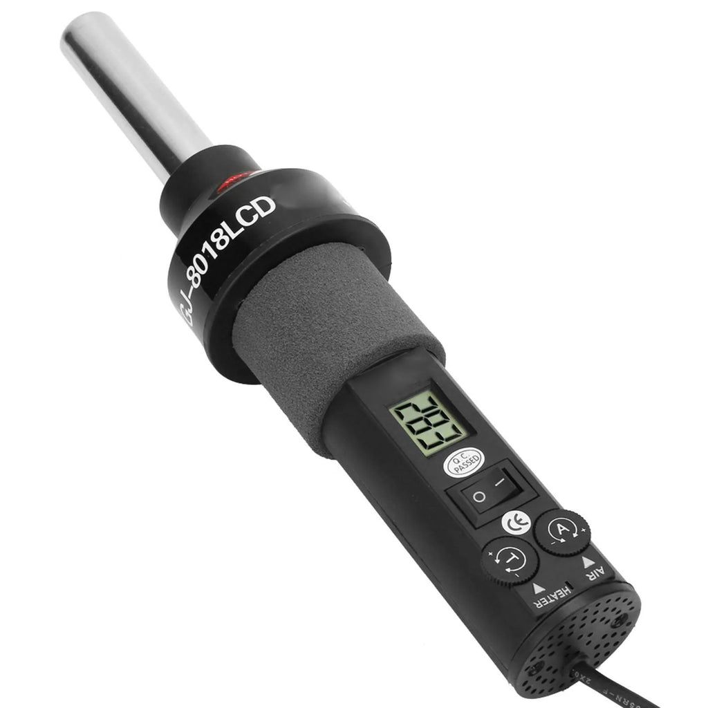 Portable Hot Air Gun Handheld 450W LCD Adjustable Electronics Soldering Desoldering Digital Heat Gun Temperature Control GJ8018L Oasis Select