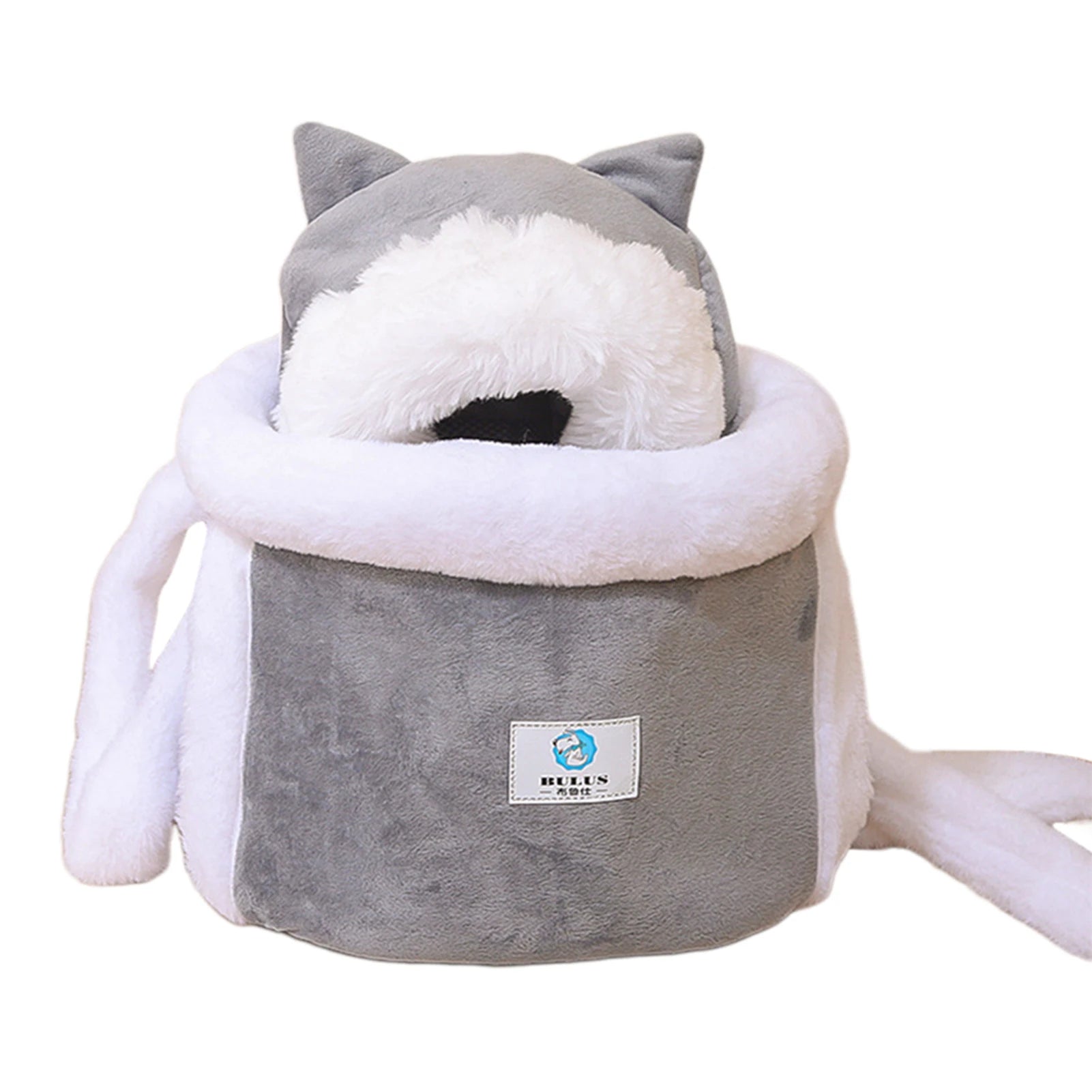Cozy Plush Cat Carrier Backpack | Warm Travel Bag for Pets