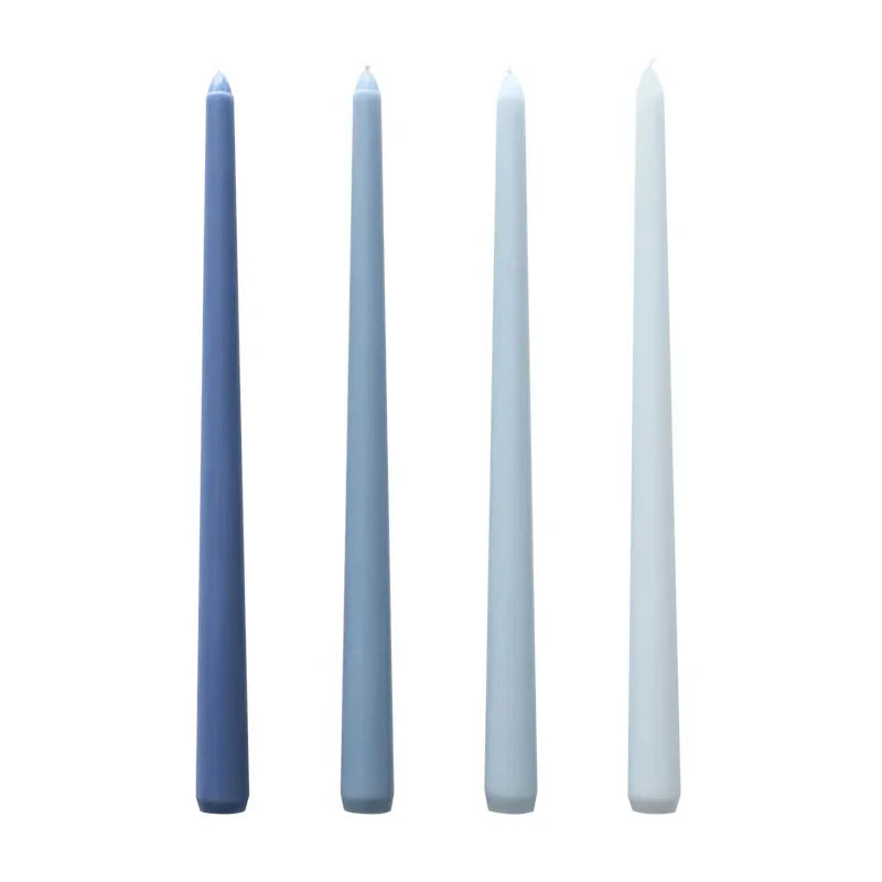 30CM Long Pole Candle Romantic Wedding Candlelight Dinner Non-smoking Morandi Banquet Gradient Pole Wax Decoration Oasis Select C