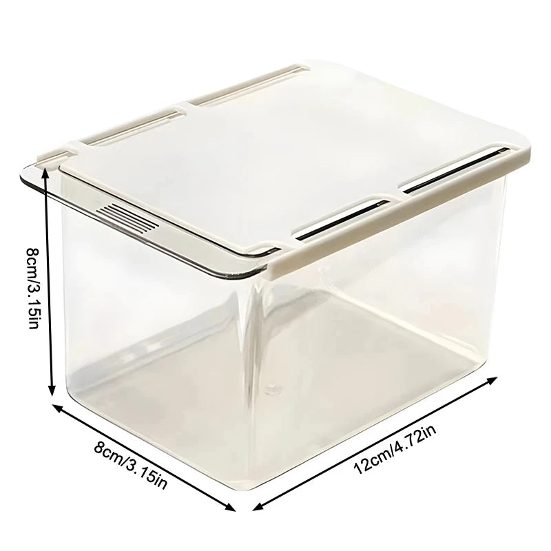 Transparent Bathroom Cotton Stick Makeup Cotton Bathroom Pull-Out Storage Drawer Style Storage Box Under The Mirror Cabinet Oasis Select 1pc