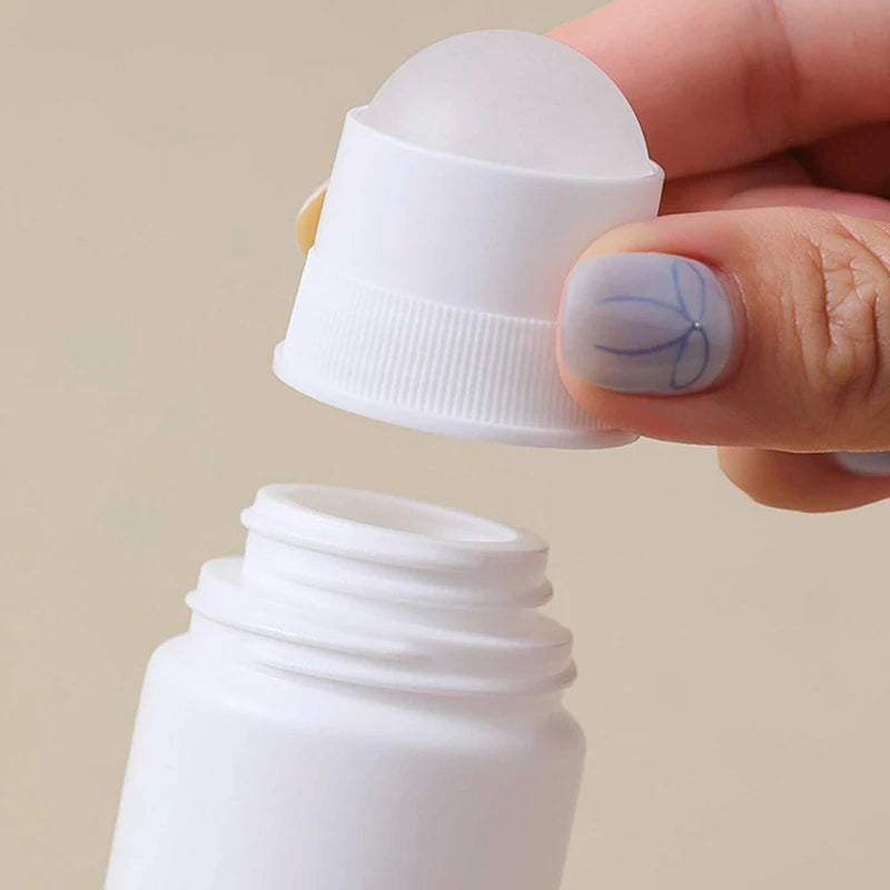 50/100ML White Plastic Roller Ball Essential Oil Sub-bottling Mist Container Travel Refillable Bottle DIY Deodorant Accessories Oasis Select