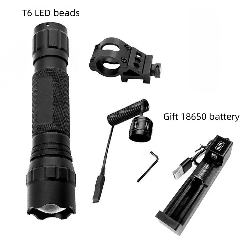 SHINEKNOT 1000-Lumen Tactical LED Flashlight | Rechargeable