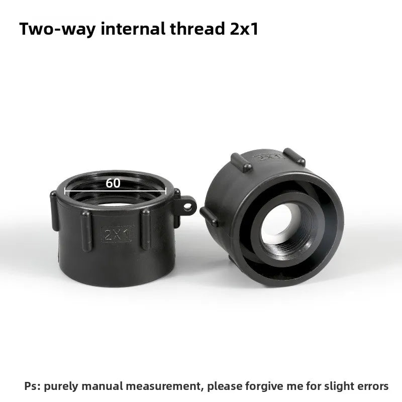 IBC Tank Adapter S60 x 1" 1.5 2" 63/75/80/100mm Thread Connector Ton Barrel Connect 1000 Liter IBC Tank Fitting Oasis Select B