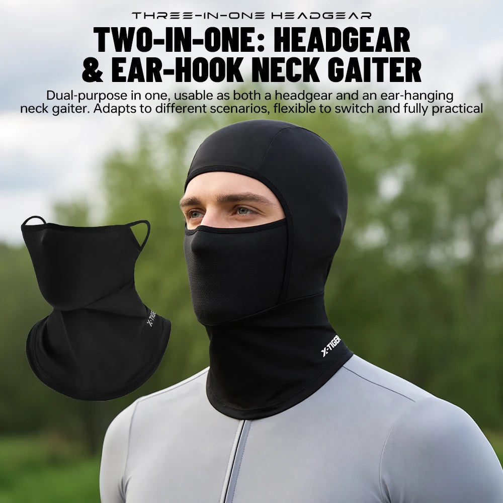 X-TIGER Summer Balaclava Mask Breathable Absorb Sweat Face Mask for Hiking Fishing UV Protection MTB Road Cycling Face Mask Oasis Select
