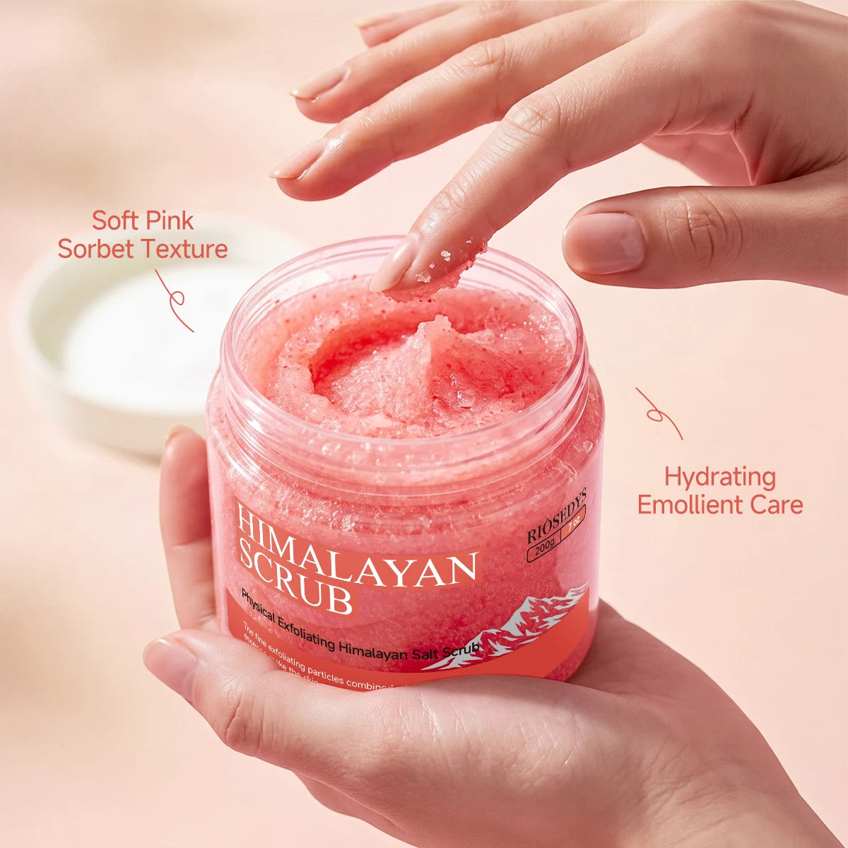 HIMALAYAN SCRUB, Deeply cleanses, gently polishes, improves rough dry skin, brightens dull skin, leaves the entire body radiant. Oasis Select