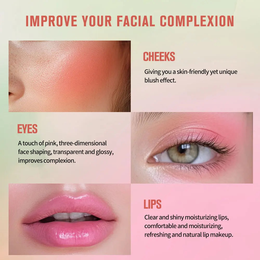 Eraser Blush Stick Tinted Moisturizing High Pigmented For Cheeks Eyes Lips Natural Finish Cream Blusher Makeup Korean Cosmetics Oasis Select
