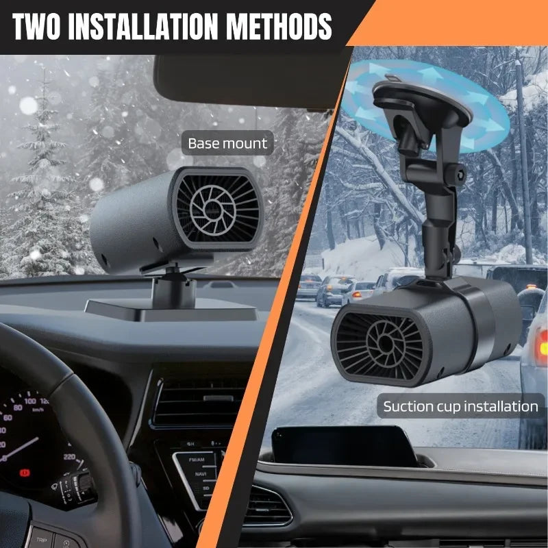 12V 200W Defrosting Demister Car Heater Fans Defogger Windshield Frost Snow Mist Removal Heating Dryer Window Car Accessory Oasis Select