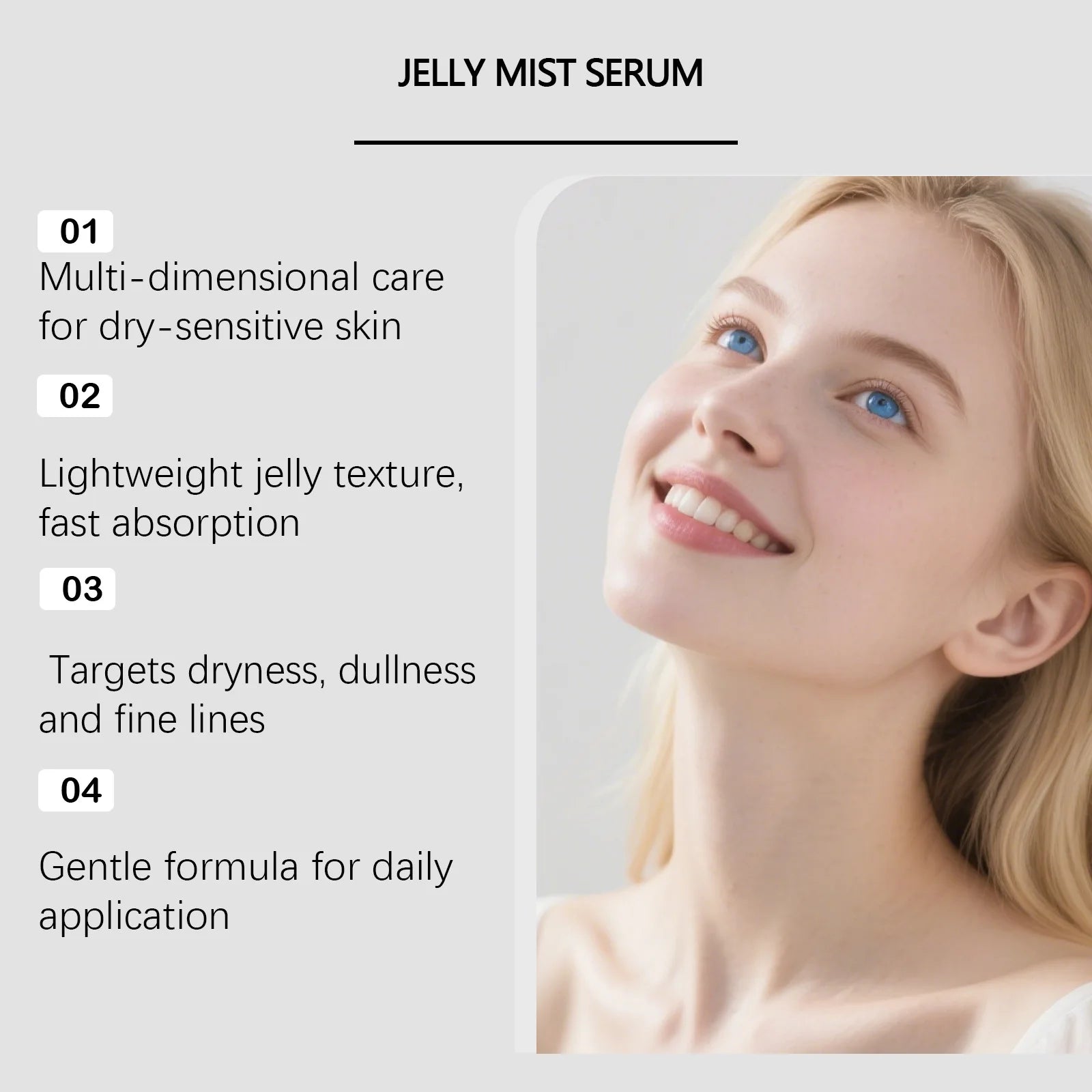 Hyaluronic Acid Collagen Jelly Mist Face Serum 100ml Face Serum Mist Oasis Select