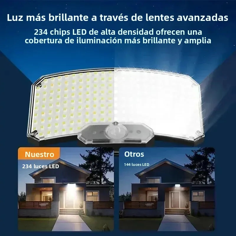 High Power 234LED Sensor Solar Light Outdoor 3 Working Modes IP65 Waterproof Lights for Yard Garden Fence Decorative Wall Light Oasis Select
