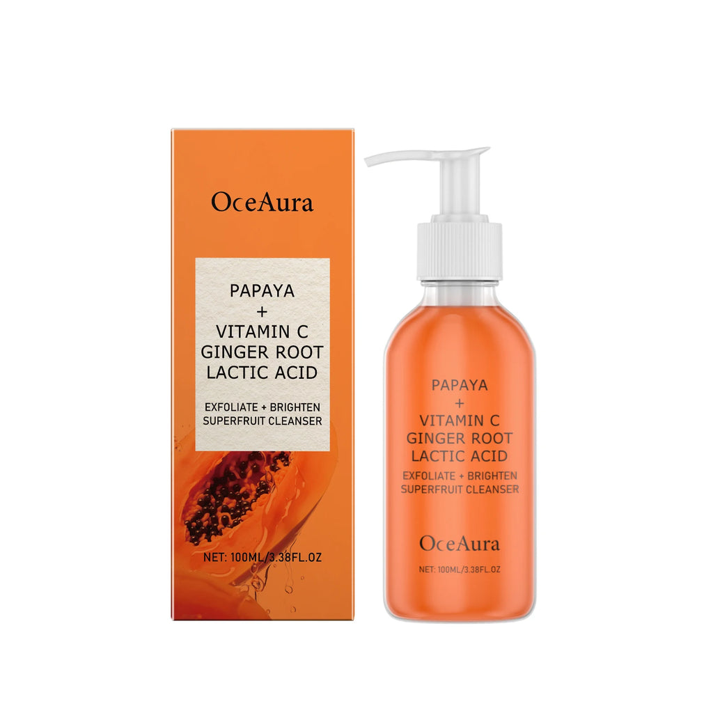 Oceaura Papaya Facial Cleanser – Oil Control & Brightening 100ml
