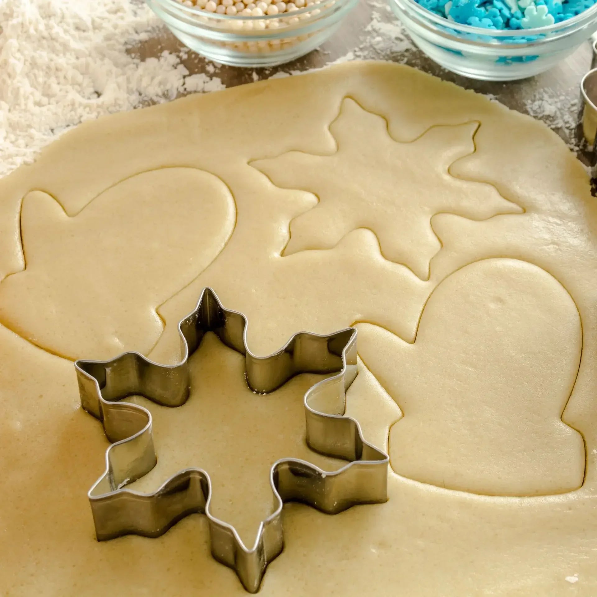 5Pcs Christmas Cookie Cutter Set Gingerbread Man Xmas Tree Biscuit Mold Stamp Christmas Party New Year Baking Accessories Oasis Select