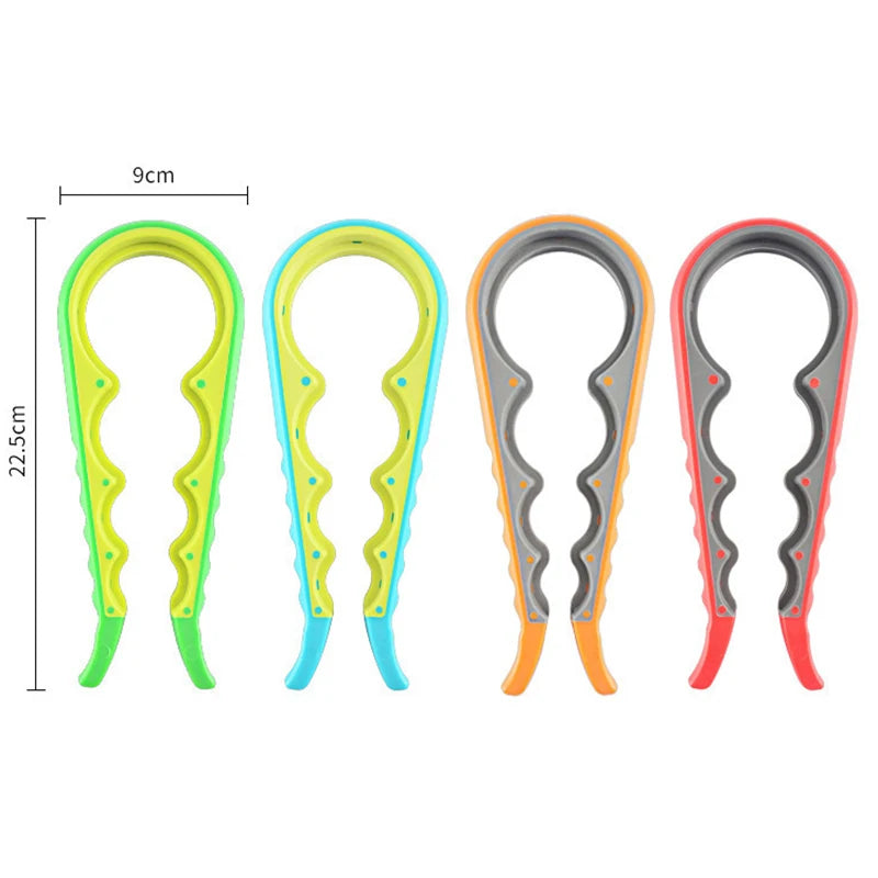 1pc Multifunctional 4-in-1 Jar Opener, Jar Gripper, Lid Opener, Can Opener, Bottle Opener Oasis Select