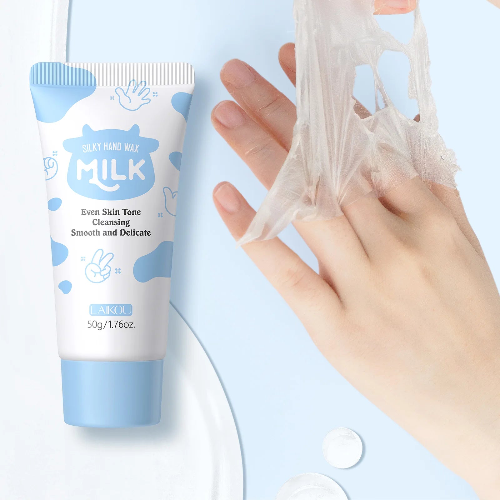 LAIKOU Milk Hand Wax Mask – Exfoliating & Moisturizing Peel Hand Peel Mask Oasis Select