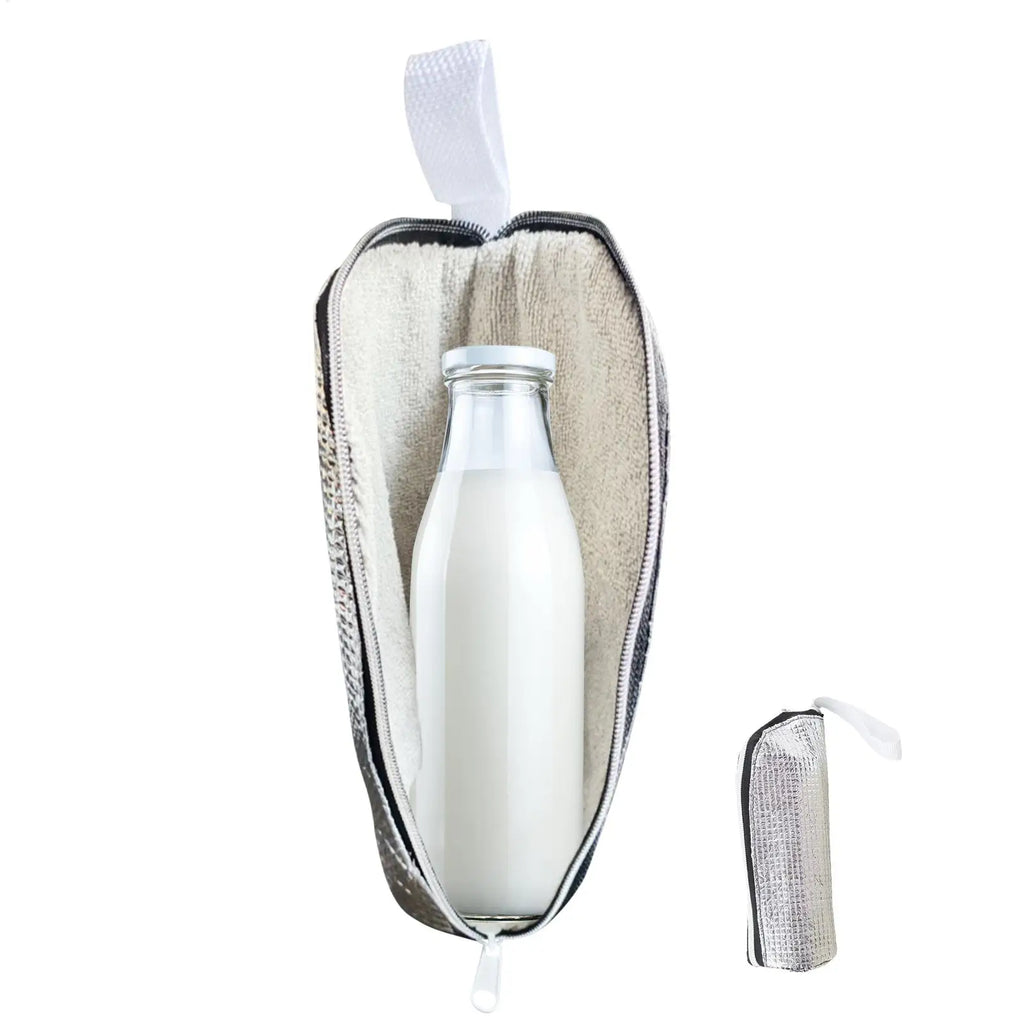 Insulation bag daily portable insulation bag aluminum foil portable can hang water cup insulation cover Water Bottle Cover Oasis Select
