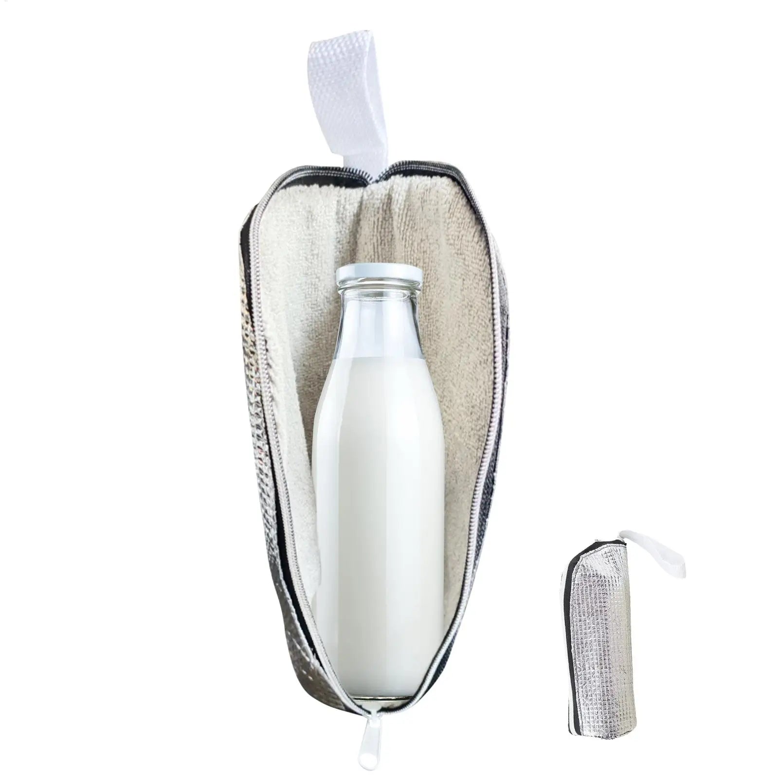 Insulation bag daily portable insulation bag aluminum foil portable can hang water cup insulation cover Water Bottle Cover Oasis Select