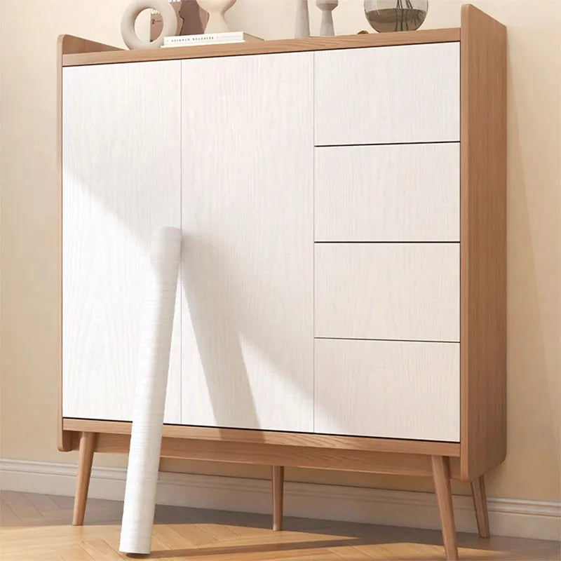 45cm White Wood Grain Wall Sticker Waterproof and Oil Resistant Kitchen Furniture Decoration Wall Table Cabinet Self-Adhesive Oasis Select