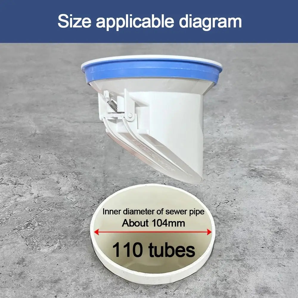 Anti-leak Toilet Flange Ring Automatic Closing Floor Outlet Closestool Sealing Bowl Outlet Spill Sealing Odor-resistant Oasis Select