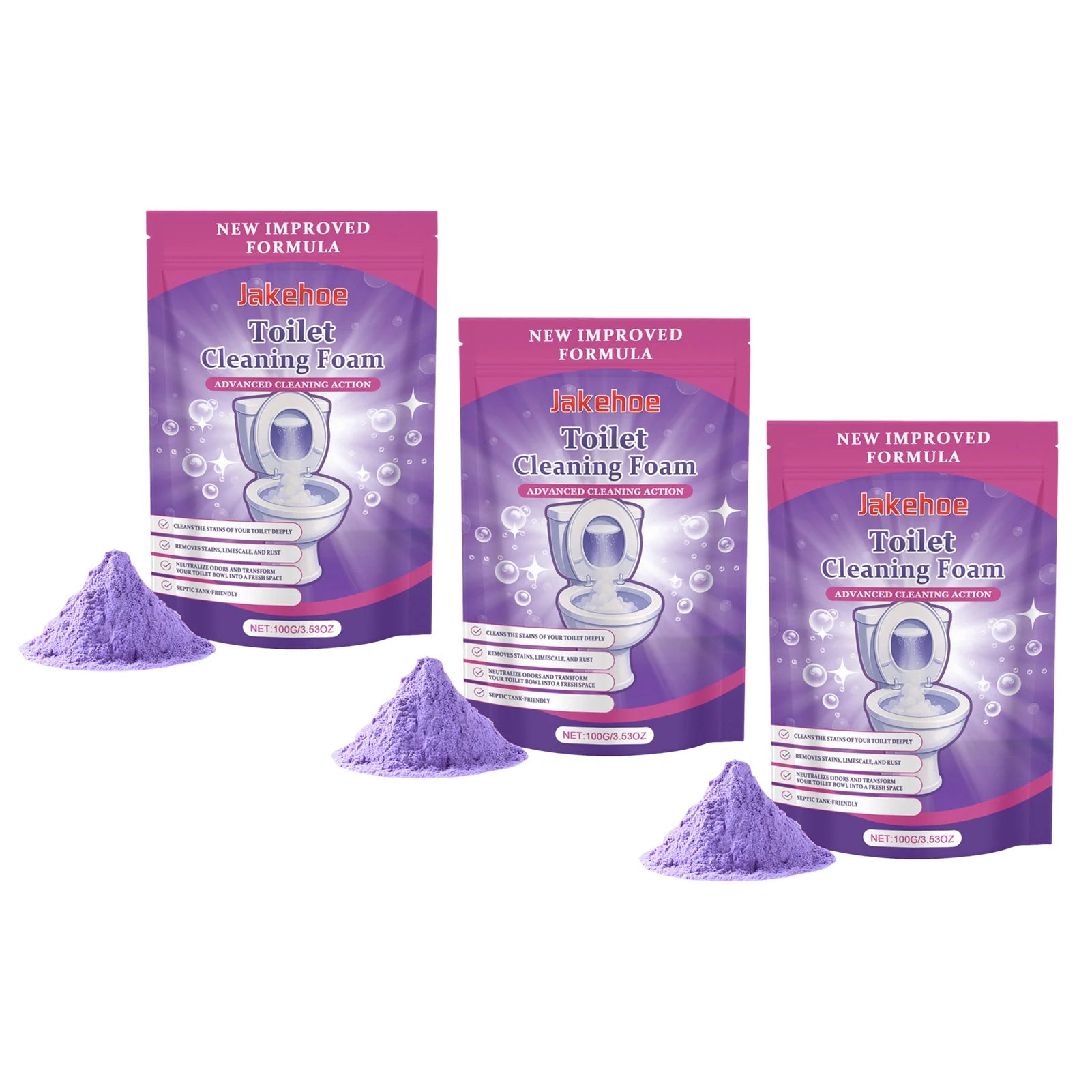 Foaming Toilet Bowl Cleaner Powder – Descaling & Odor Fresh