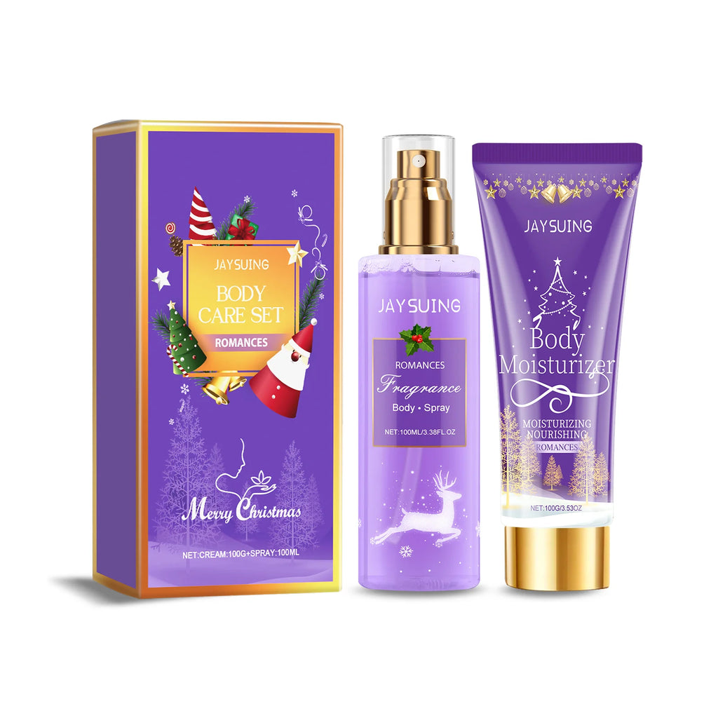 Christmas Scented Body Care Set – Body Spray & Lotion Gift Body Care Gift Set Oasis Select 1set Romances