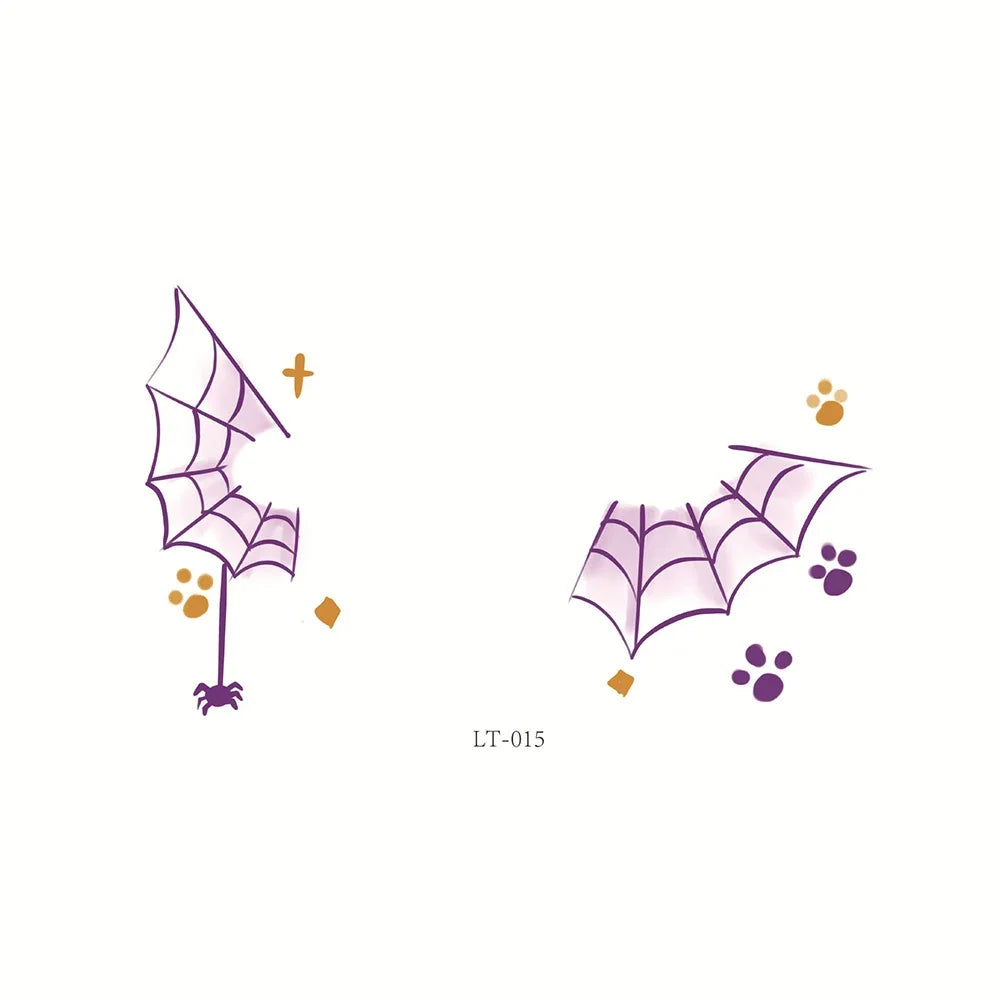 Halloween Transfer Tattoos Face Decoration Party Funny Stickers Suitable For Temporary Makeup Embellishment Party Dress Up Oasis Select 15