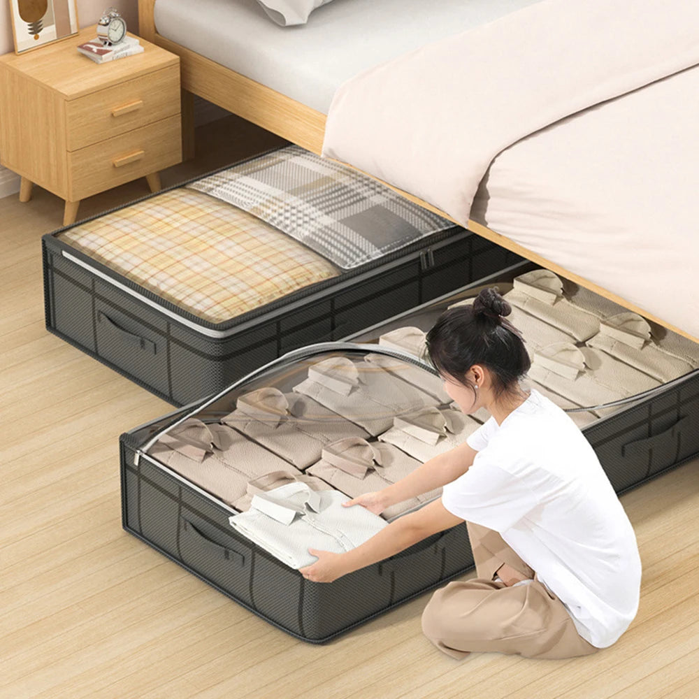 Foldable Non-Woven Under-Bed Storage Bag | Large Capacity