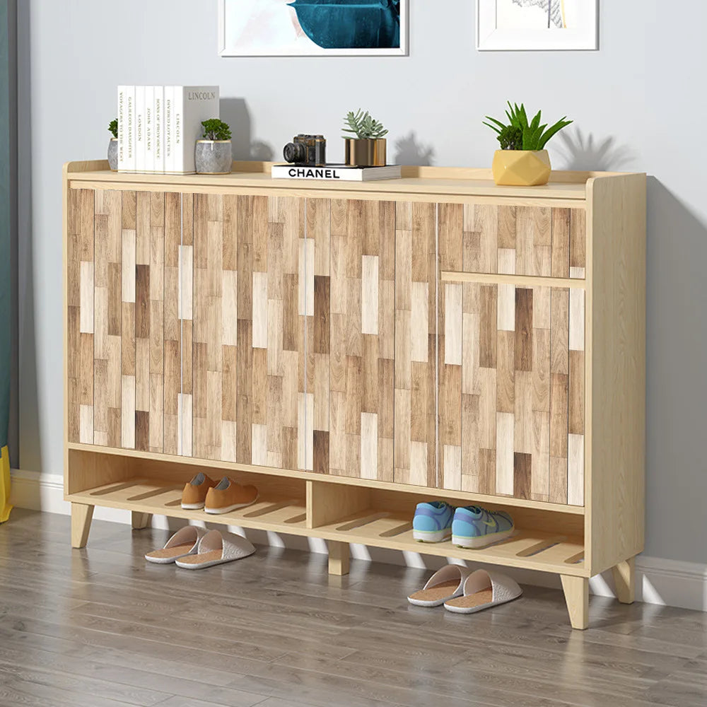 Imitation wood grain texture tiles pasted antique self-adhesive tiles pasted retro wall stickers can be removed Oasis Select