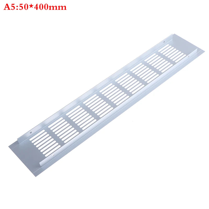 Vents Perforated Sheet Aluminum Alloy Air Vent Grille White Wall Ducting Ventilation Cover Web Plate Ventilation Grill Oasis Select 50x400mm