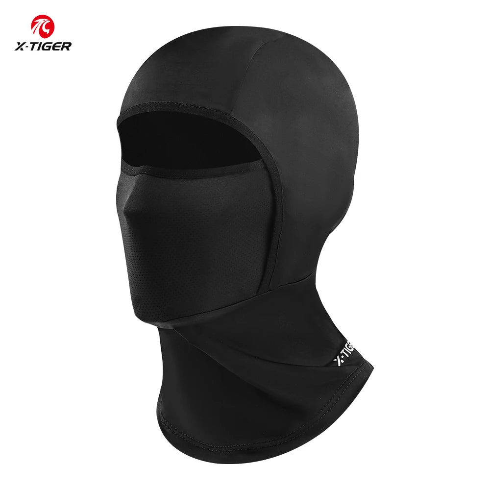 X-TIGER Summer Balaclava Mask Breathable Absorb Sweat Face Mask for Hiking Fishing UV Protection MTB Road Cycling Face Mask Oasis Select black