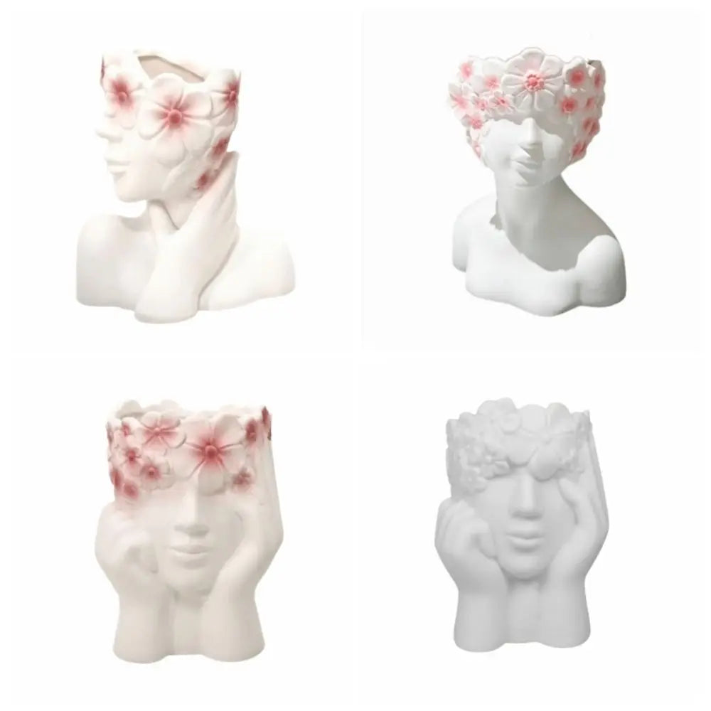 Multifunctional Storage Box Creative Flower Vase Pencil Holders Ornaments Makeup Brush Holder For Brushes & Pens Oasis Select