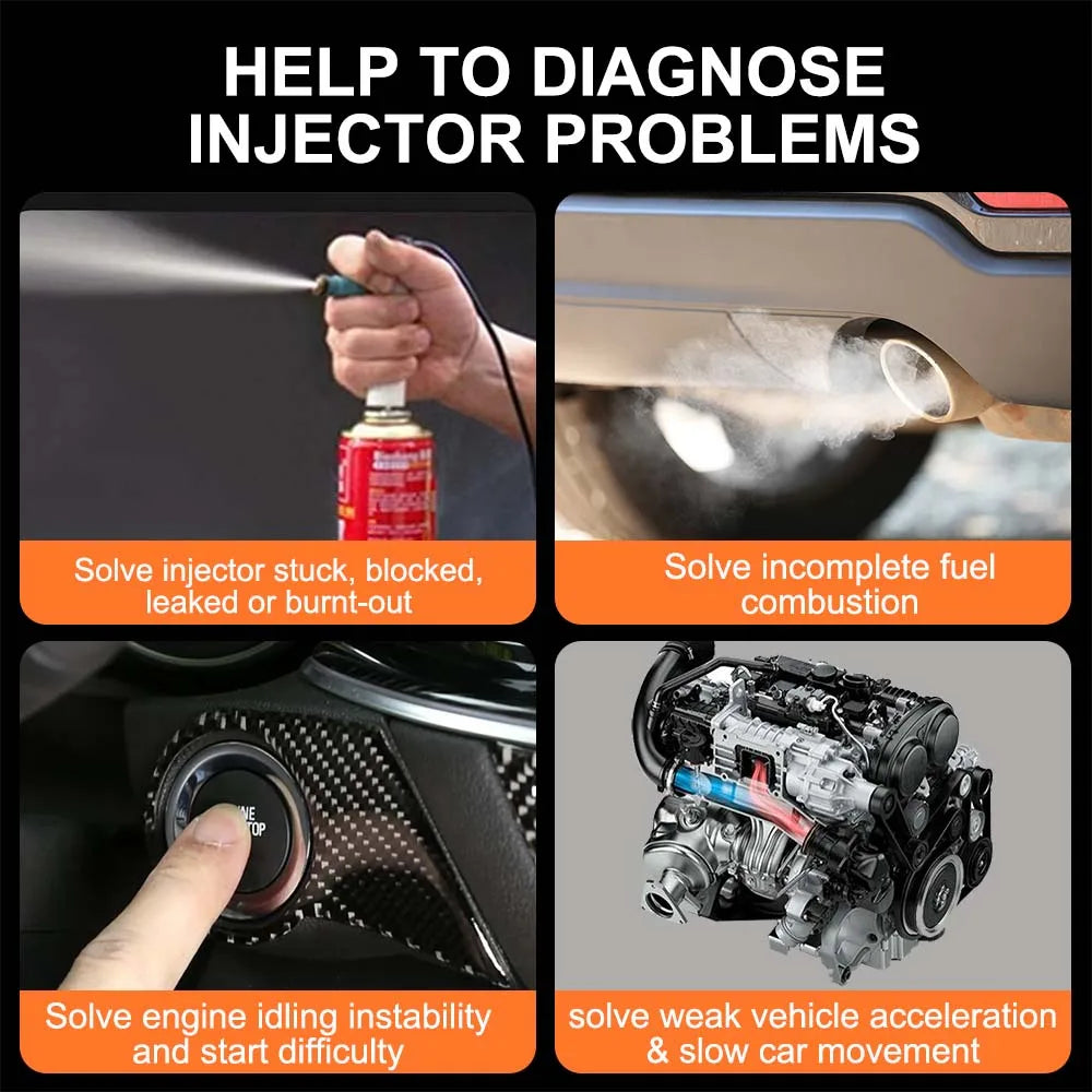 12V Fuel Injector Tester & DIY Cleaning Tool – Test 2 at Once Fuel Injector Tester Oasis Select