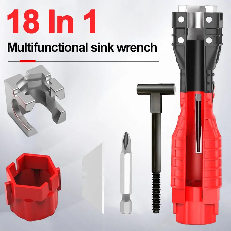 SLADE 8/18-in-1 Universal Faucet Sink Plumbing Wrench Tool Set Plumbing Wrench Set Oasis Select