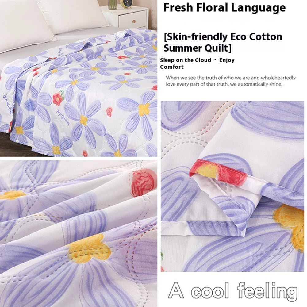 Cooling Blanket for Hot Sleepers Night Sweats Cooling Breathable Towel Quilt Ice Blankets 150x200cm Oasis Select