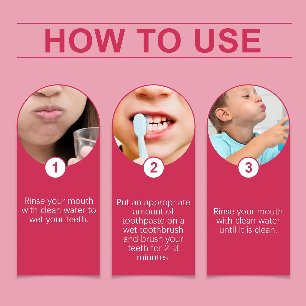  Children Toothpaste Gingiva Protection Removal Yellow Teeth Stain Relieve Gums Decay Toothache Kids Dental Care Toothpaste Oasis Select