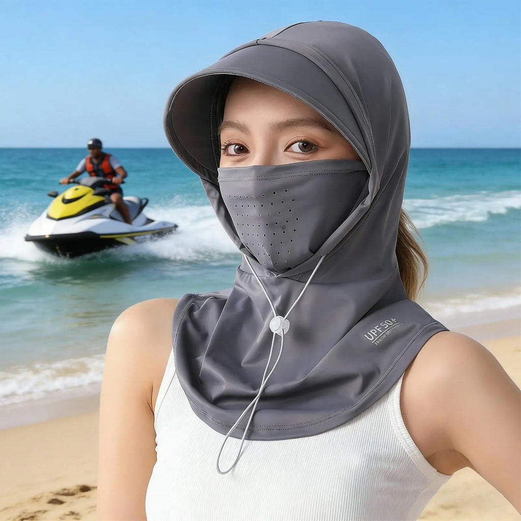 Summer UV Protection Neck Scarf Hat Cover Outdoor Wrap Cover Sports Cycling Sun Proof Mountaineering Scarf  Hat Neck Cover