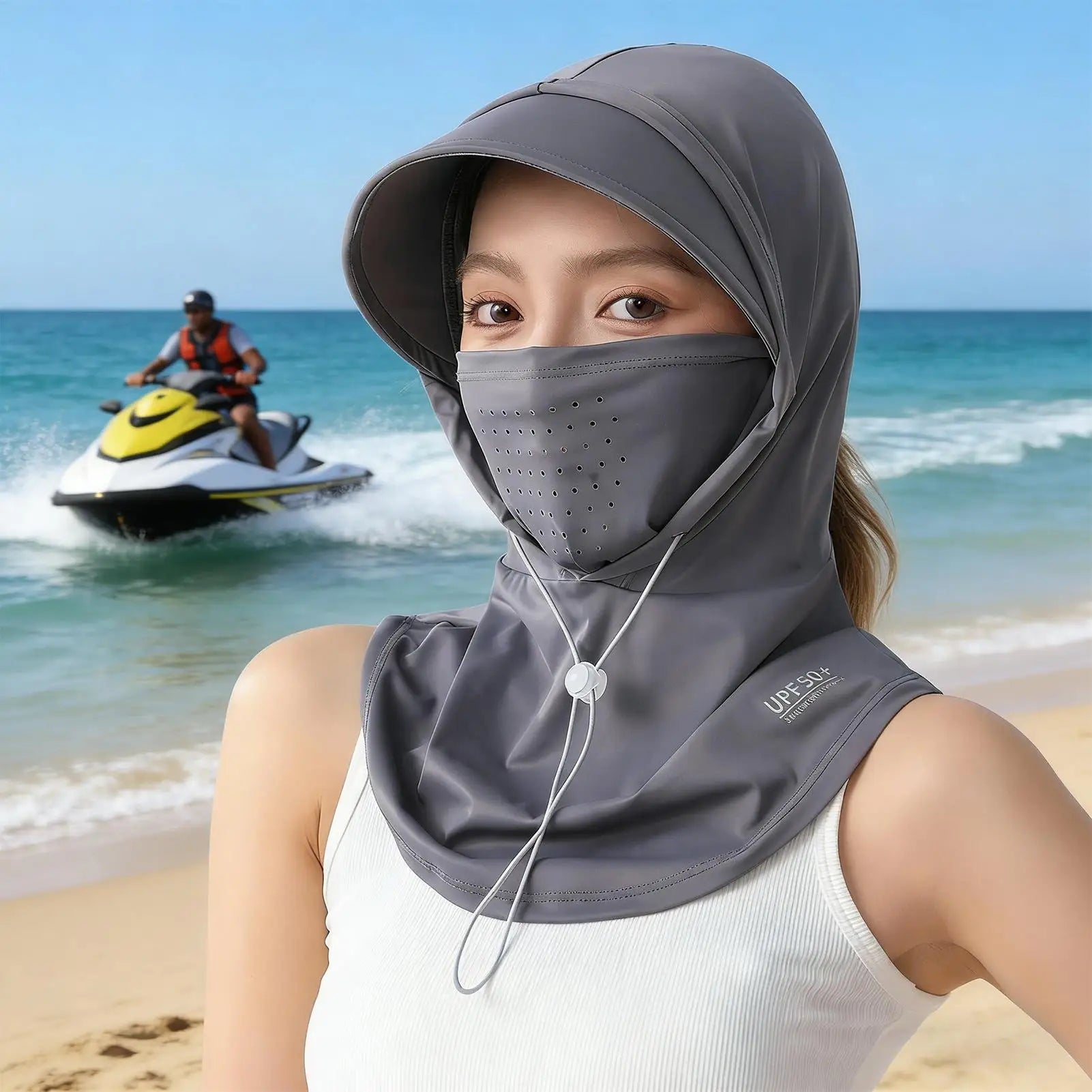 Summer UV Protection Neck Scarf Hat Cover Outdoor Wrap Cover Sports Cycling Sun Proof Mountaineering Scarf  Hat Neck Cover