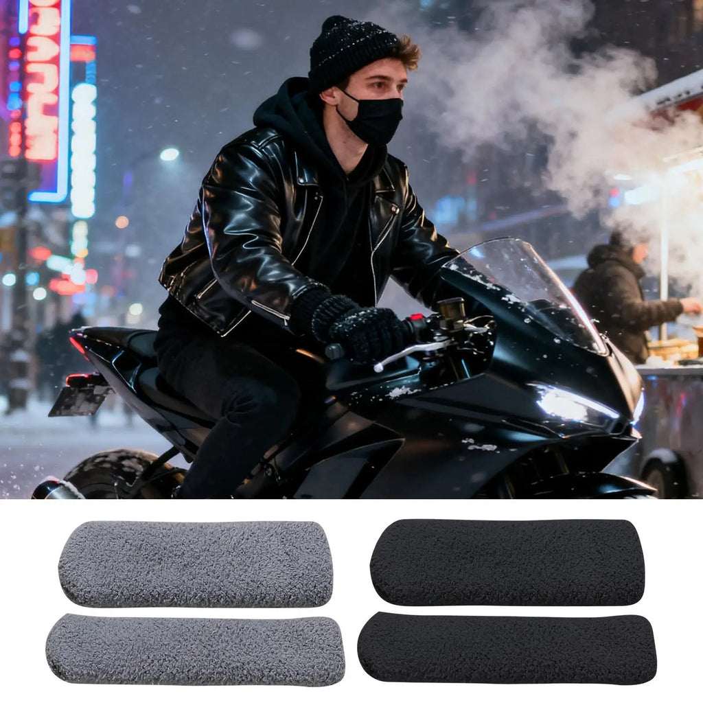 Motorcycle Handle Grip Covers Stretchable Cold Winter Motorcycle Riding Handlebar Grips Covers for Adventure Commuting Cruising Oasis Select