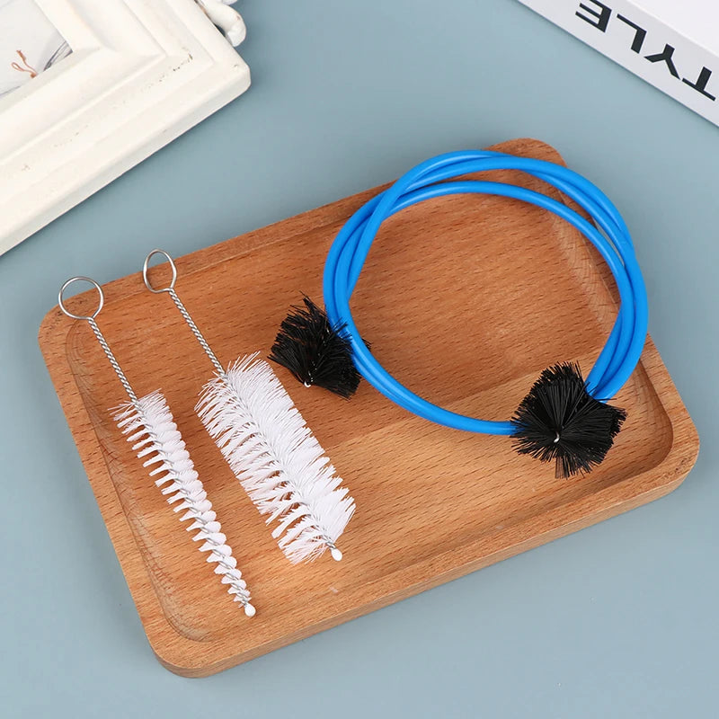 New 1 Set Trumpet Maintenance Kit Bendable Grasp Snake Brush Mouthpiece Brush Cornet Cleaning Kit Musical Instrument Accessories Oasis Select