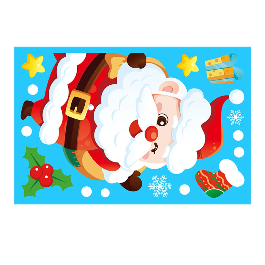 Christmas Electrostatic Window Stickers – Santa & Reindeer Holiday Window Clings Oasis Select R 20 30CM